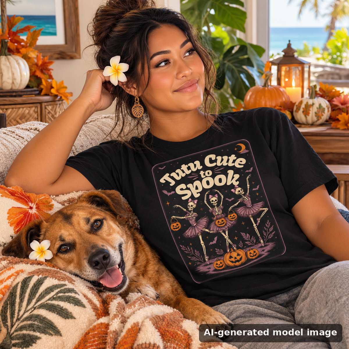 Tutu Cute to Spook T-Shirt | Halloween Ballet Pumpkin Bats