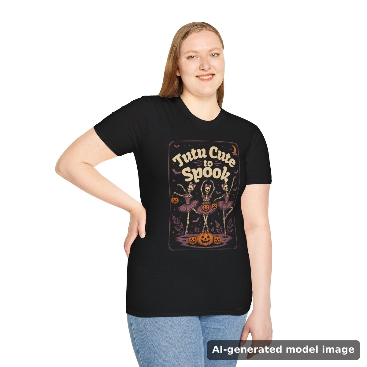 Tutu Cute to Spook T-Shirt | Halloween Ballet Pumpkin Bats