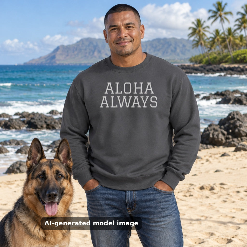 Aloha Always Crewneck — lifestyle photo