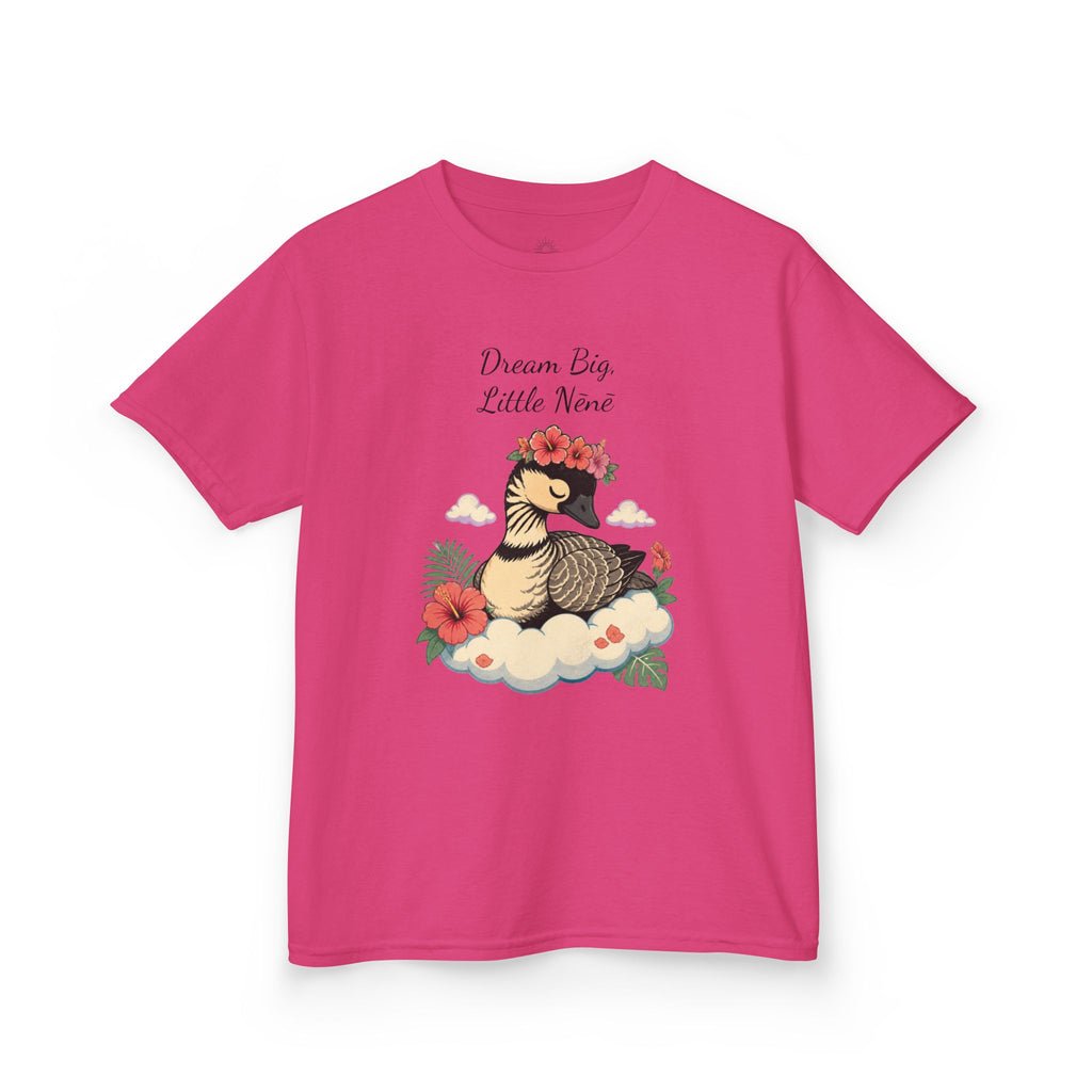Kids Tee — “Dream Big Little Nēnē” Hawaiian Goose Graphic