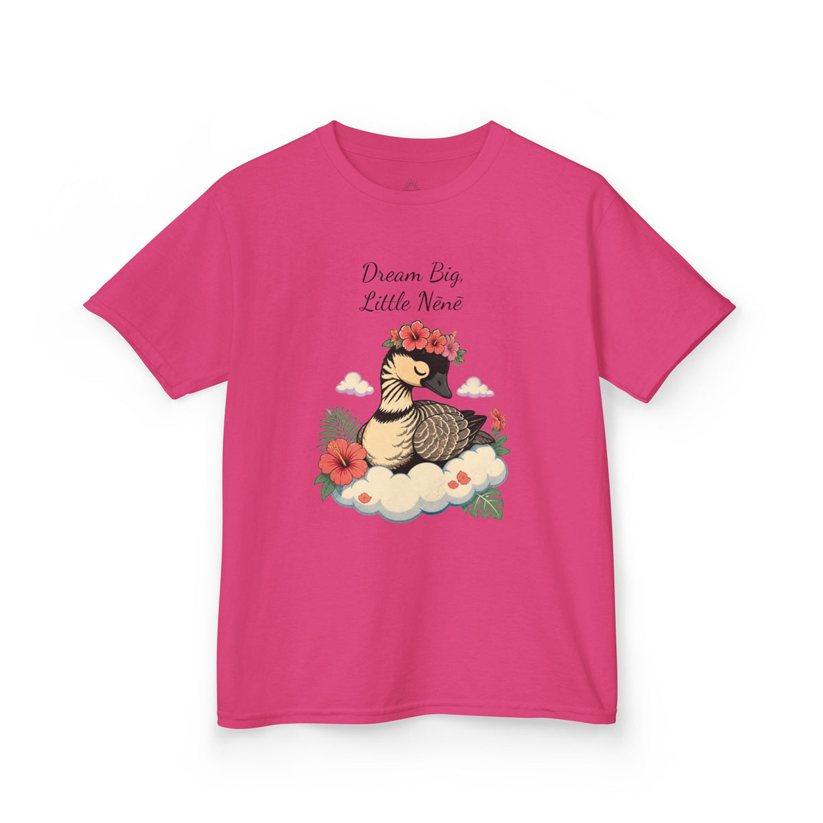 Kids Tee — “Dream Big Little Nēnē” Hawaiian Goose Graphic