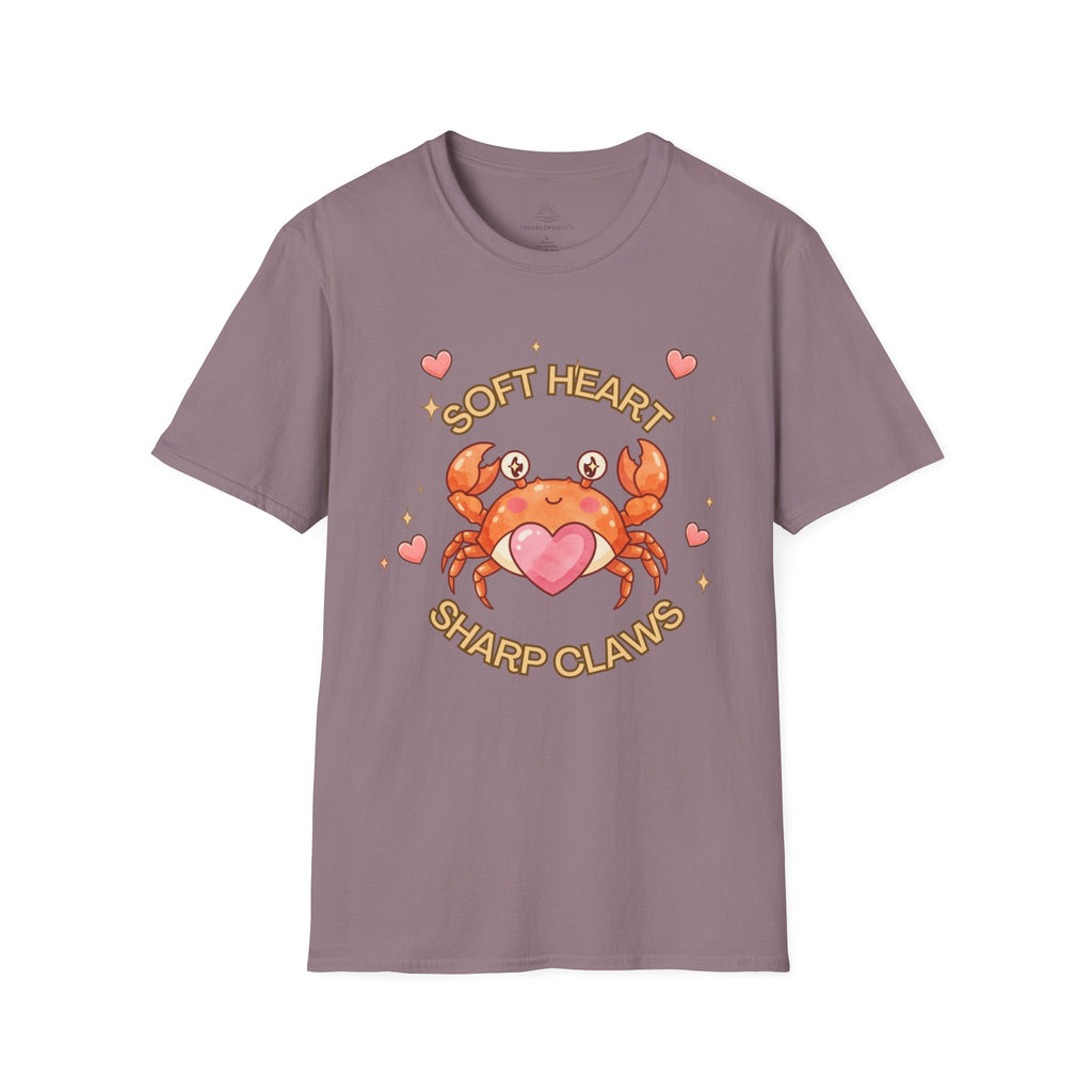 Soft Heart Sharp Claws Cute Crab T-Shirt, Ocean Graphic