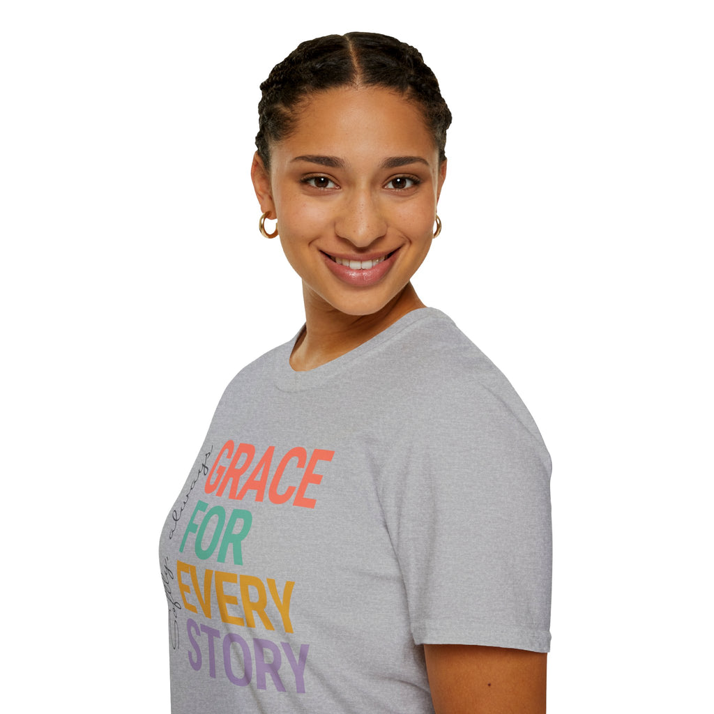 Grace For Every Story T-Shirt | Inspirational Faith Typography