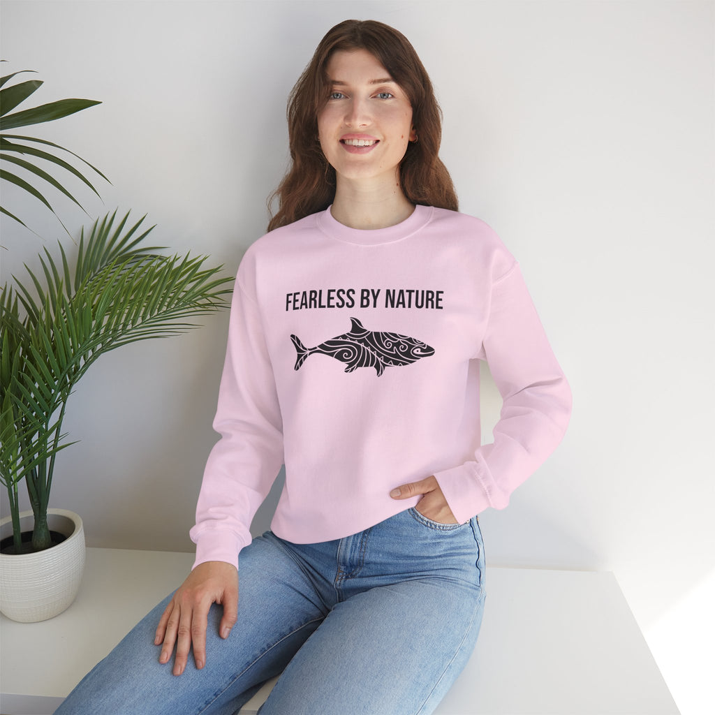 Fearless by Nature Tribal Shark Crewneck Sweatshirt