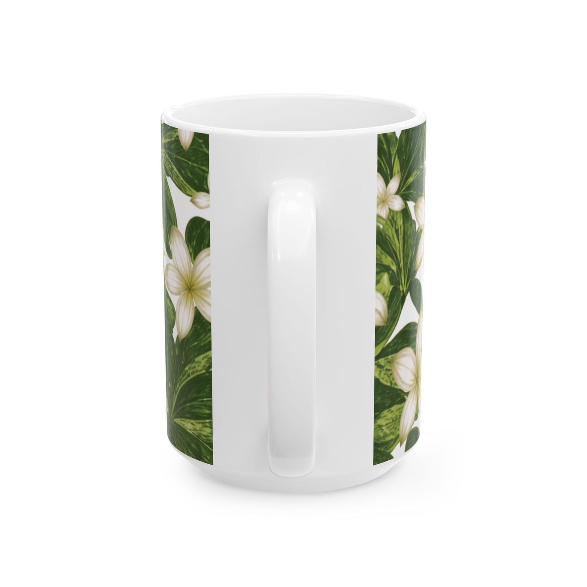 Naupaka Floral Ceramic Mug – Hawaiian Half-Flower Coffee Cup