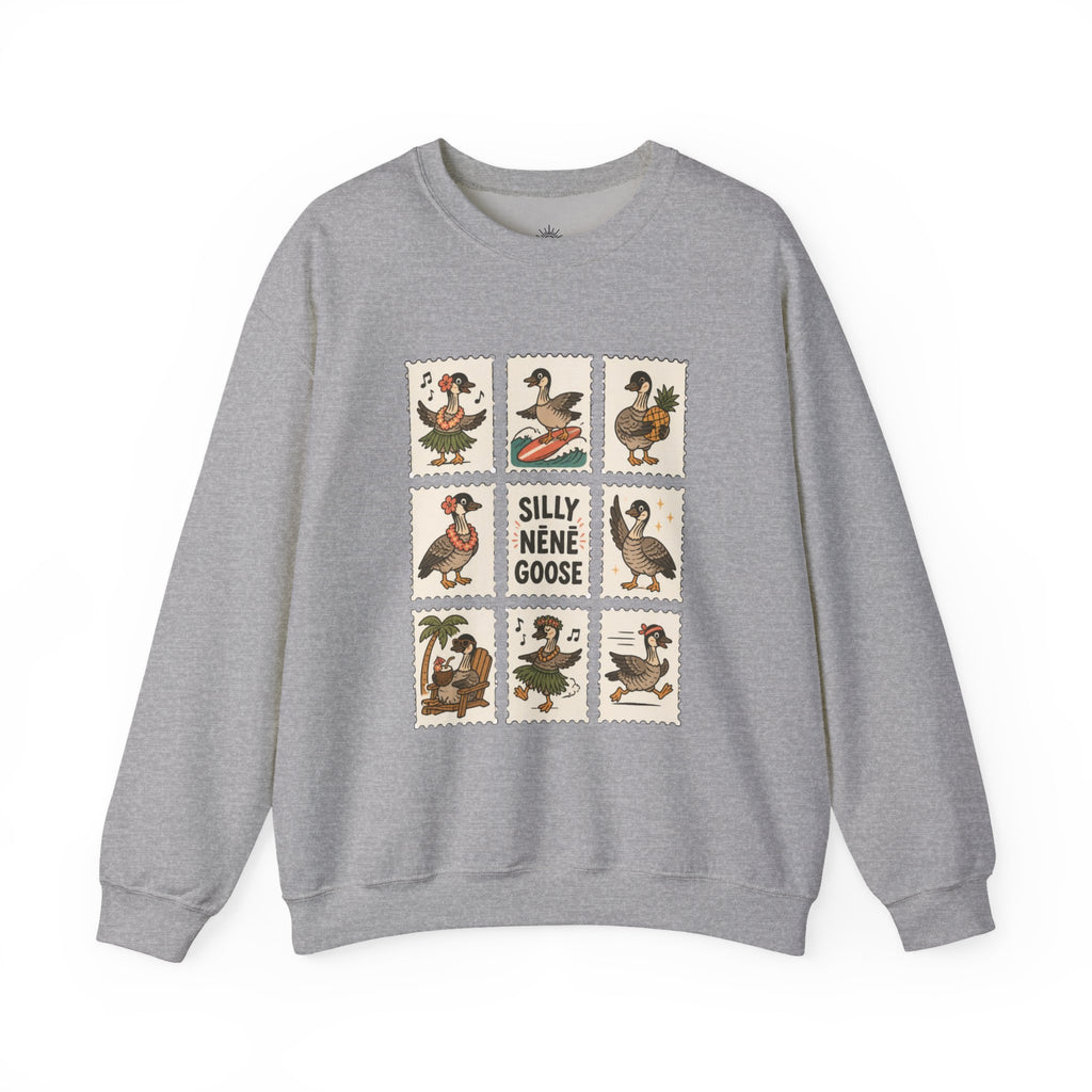 Silly Nēnē Goose Stamp Crewneck – Vintage Hawaiian