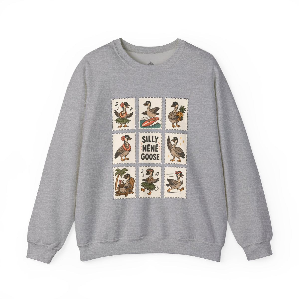 Silly Nēnē Goose Stamp Crewneck – Vintage Hawaiian