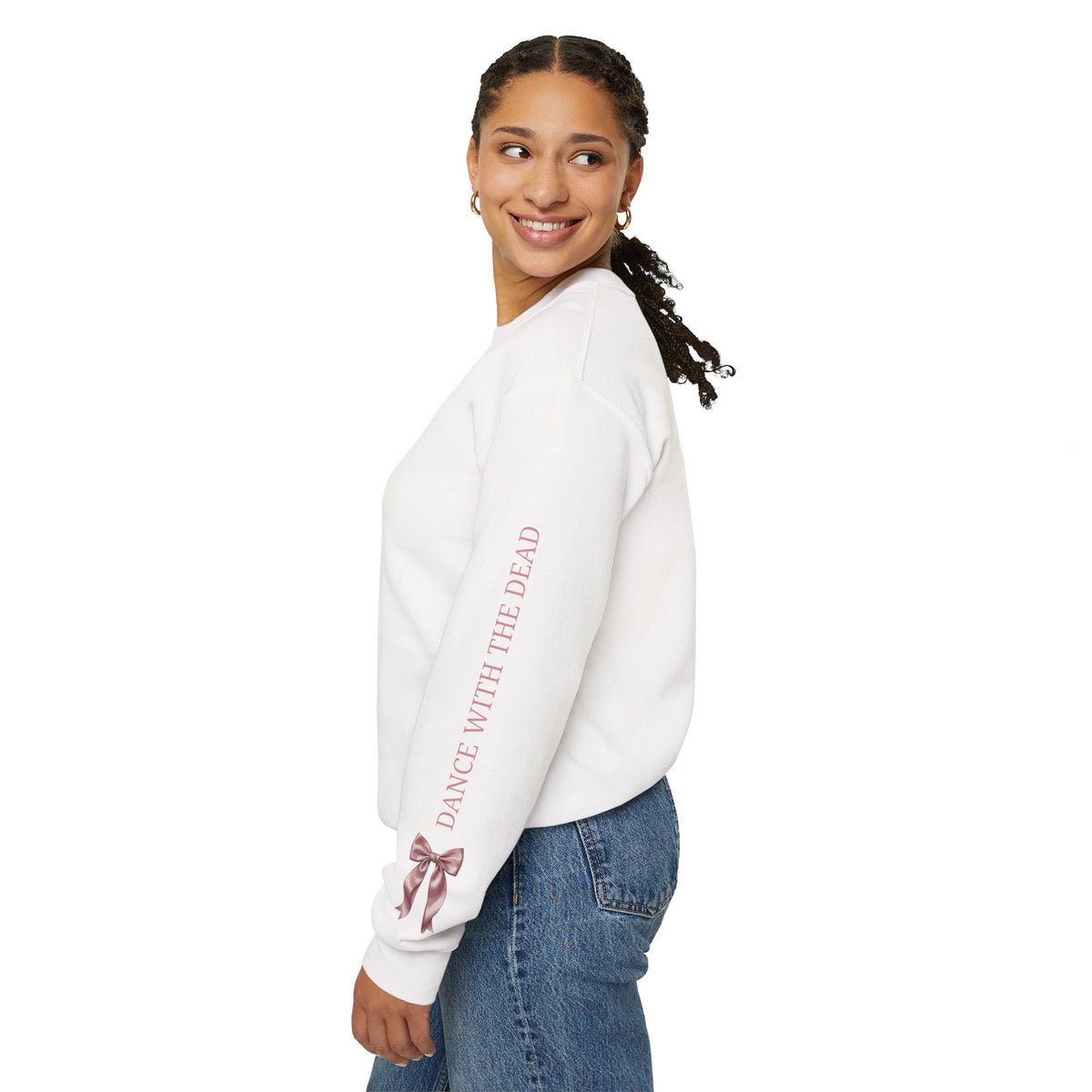 Skeleton Ballerina Ballet Dancer Sweatshirt | Halloween Pumpkin Moon