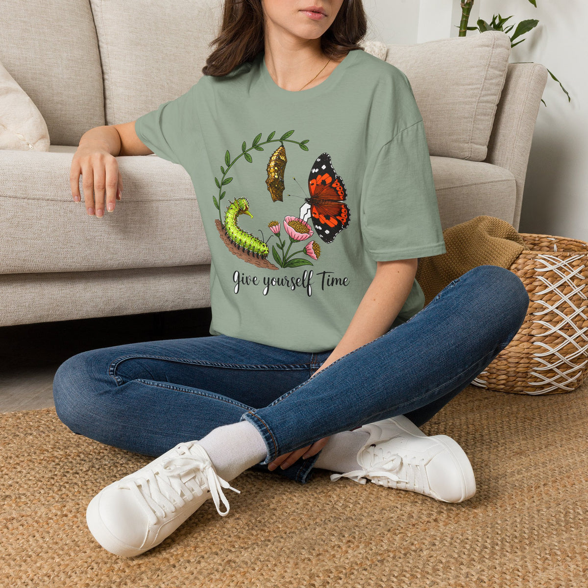 Give Yourself Time Kamehemeha Butterfly Transformation T-Shirt