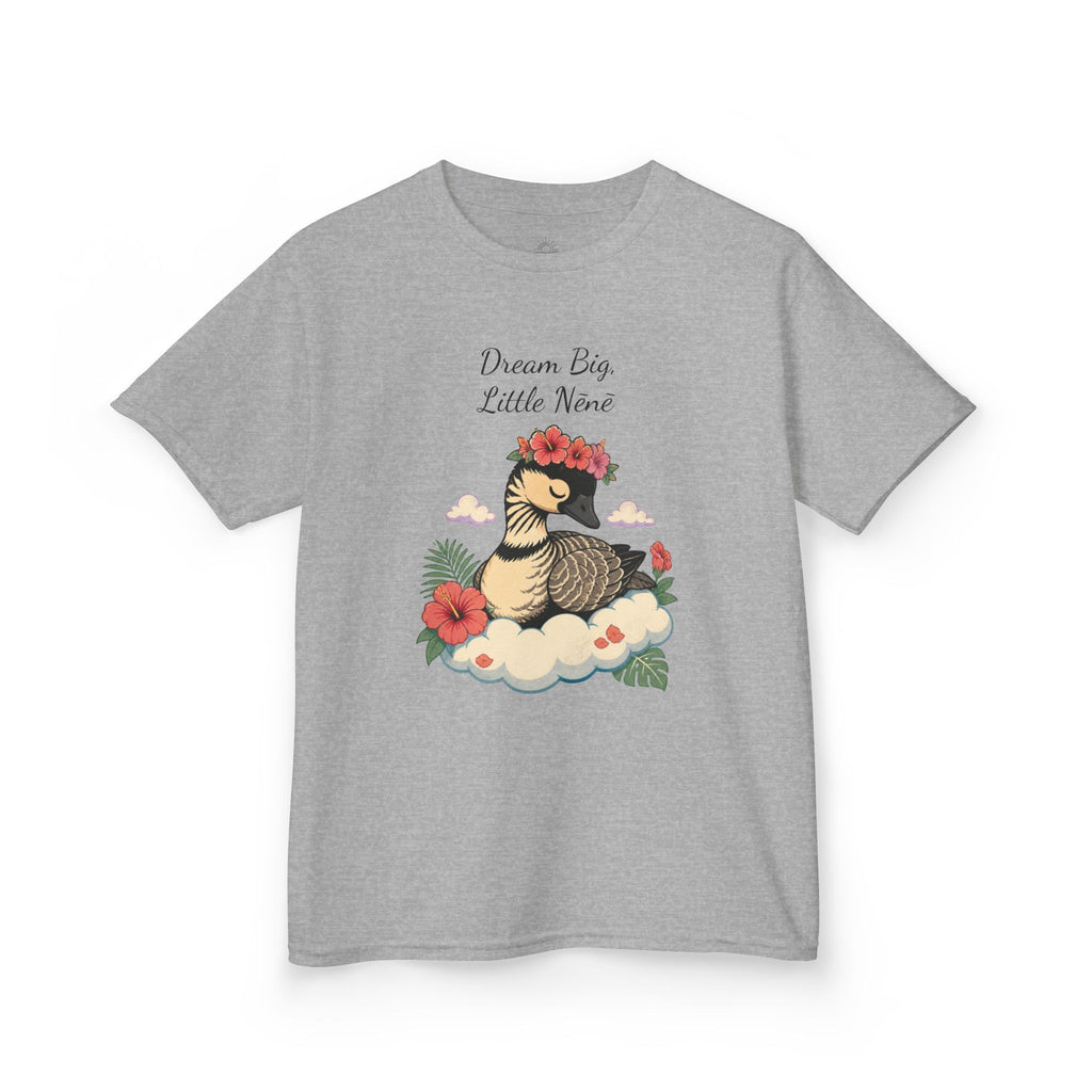 Kids Tee — “Dream Big Little Nēnē” Hawaiian Goose Graphic