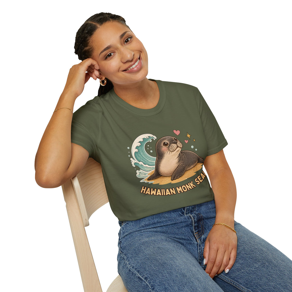 Hawaiian Monk Seal Graphic Shirt – Cute Ocean Design