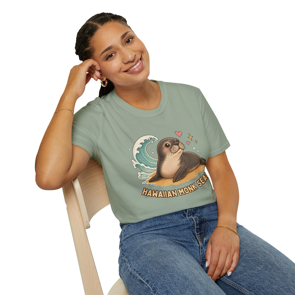 Hawaiian Monk Seal Graphic Shirt – Cute Ocean Design