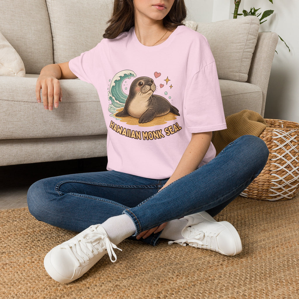Hawaiian Monk Seal Graphic Shirt – Cute Ocean Design