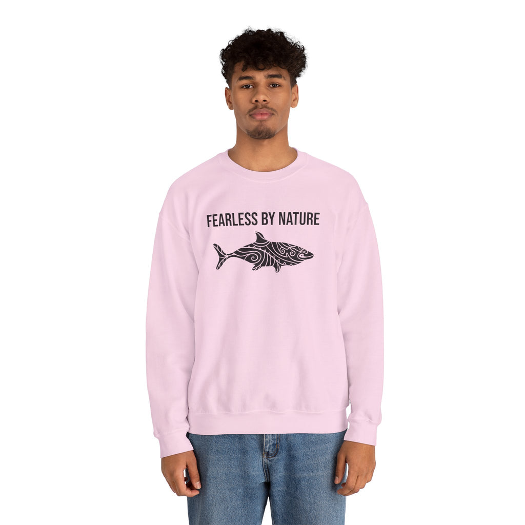 Fearless by Nature Tribal Shark Crewneck Sweatshirt