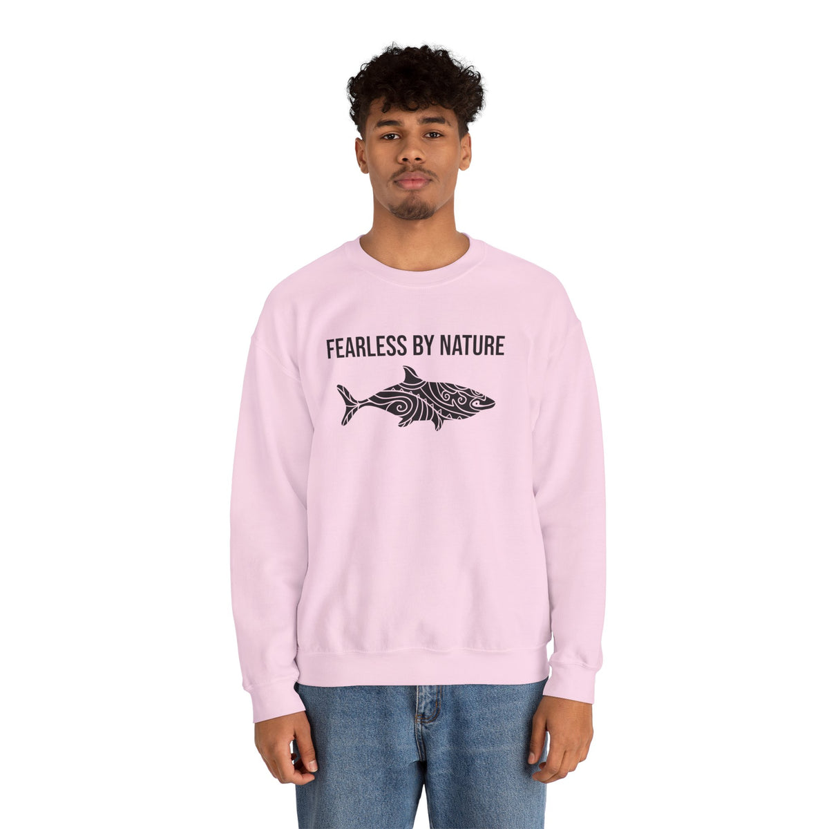 Fearless by Nature Tribal Shark Crewneck Sweatshirt