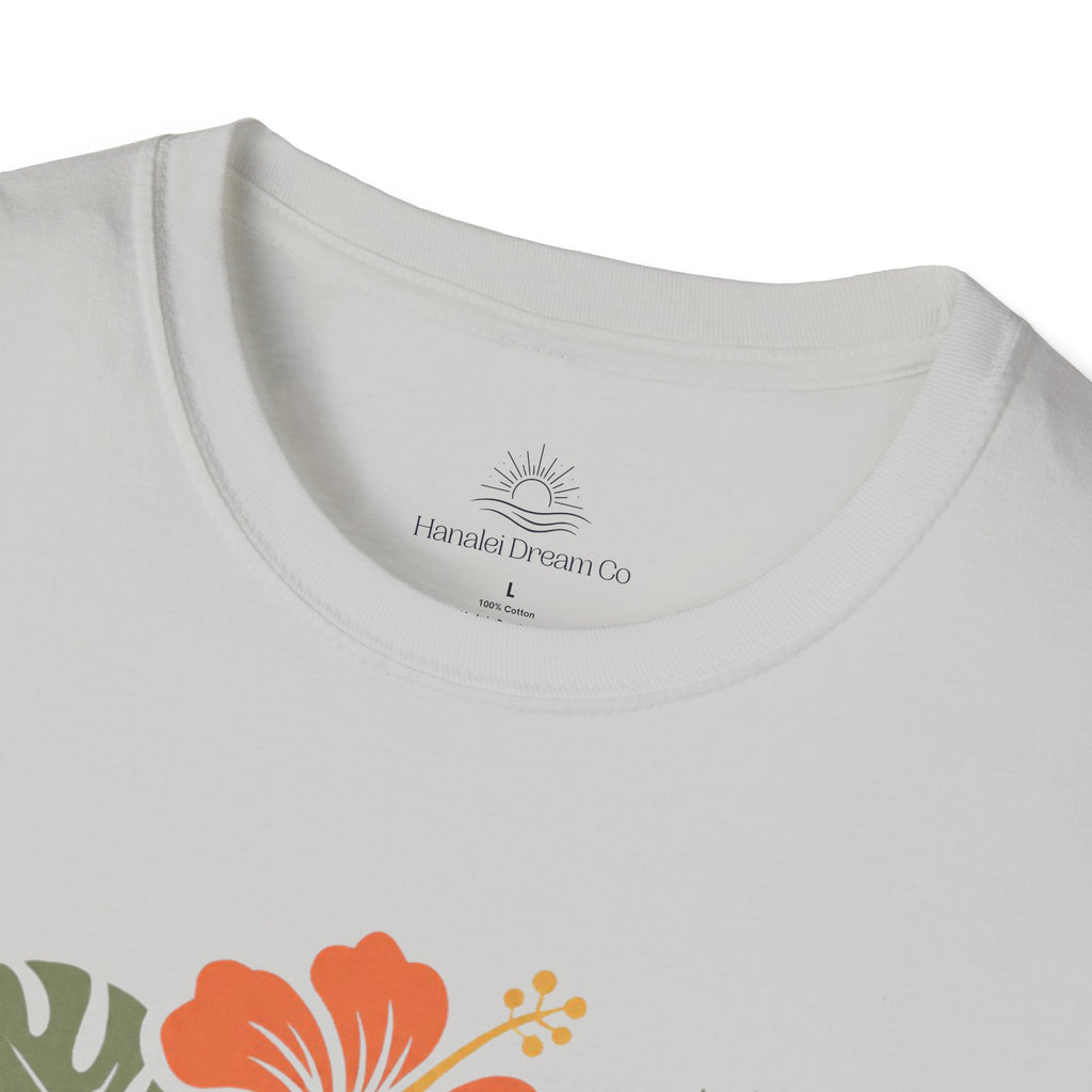 “DOG MAMA” Floral Paw Print Tropical Tee