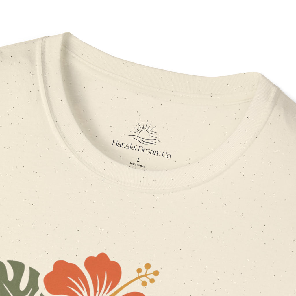 “DOG MAMA” Floral Paw Print Tropical Tee