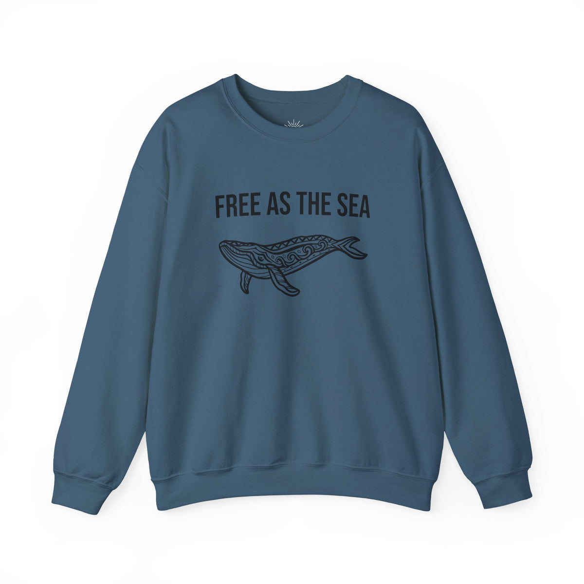Free As The Sea Whale Sweatshirt – Tribal Ocean Design
