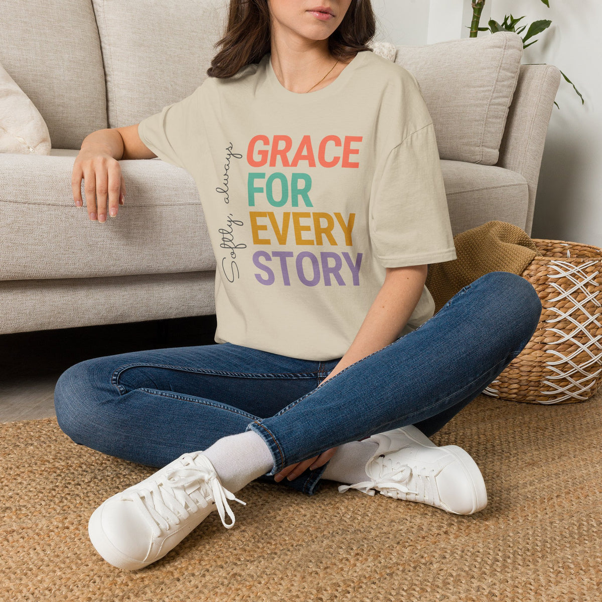 Grace For Every Story T-Shirt | Inspirational Faith Typography