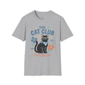 The Cat Club T-Shirt – Coastal Black Cat Floral