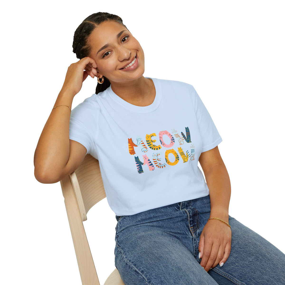 Meow Meow T-Shirt – Cute Cartoon Cats Graphic Tee