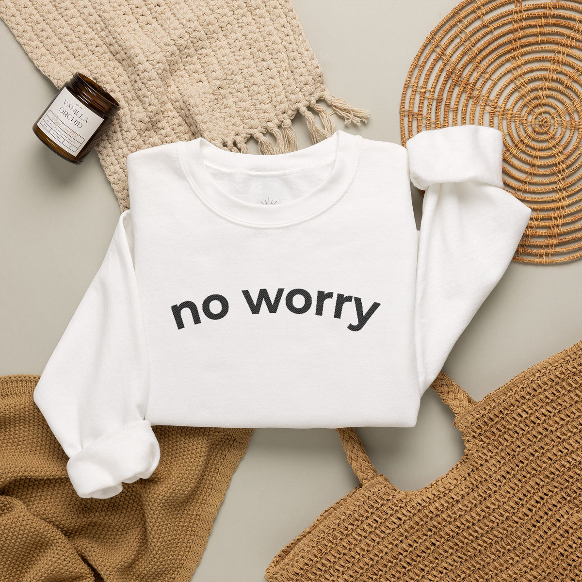 No Worry Crewneck Sweatshirt