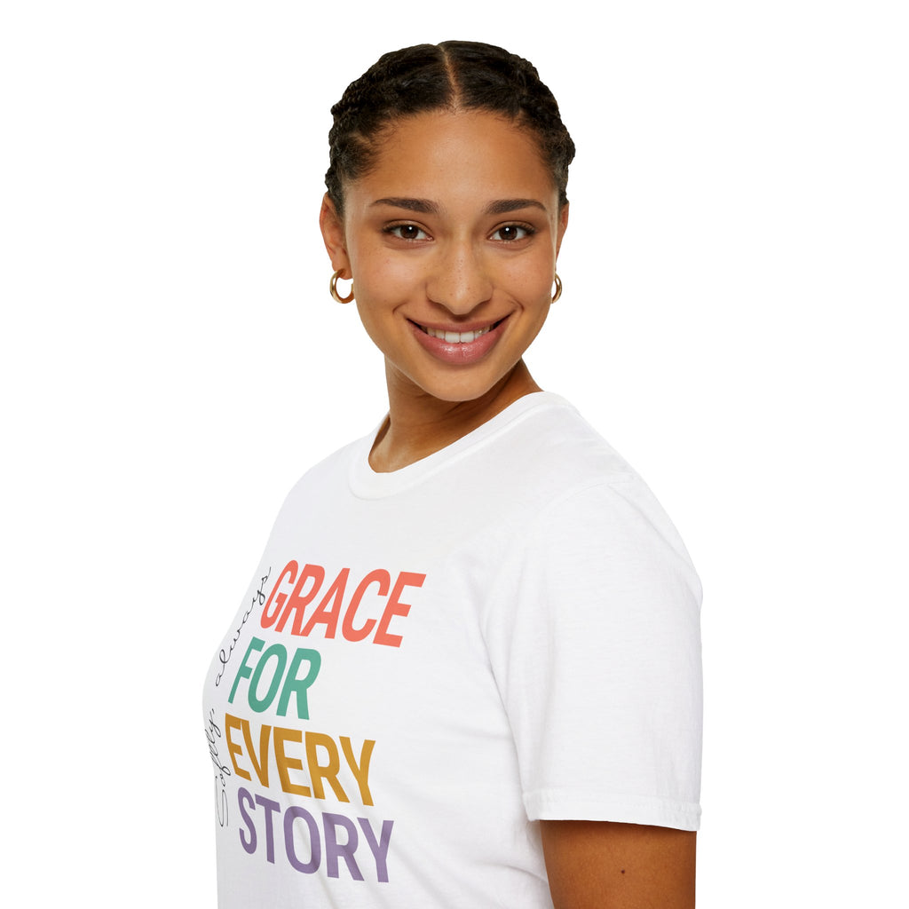 Grace For Every Story T-Shirt | Inspirational Faith Typography