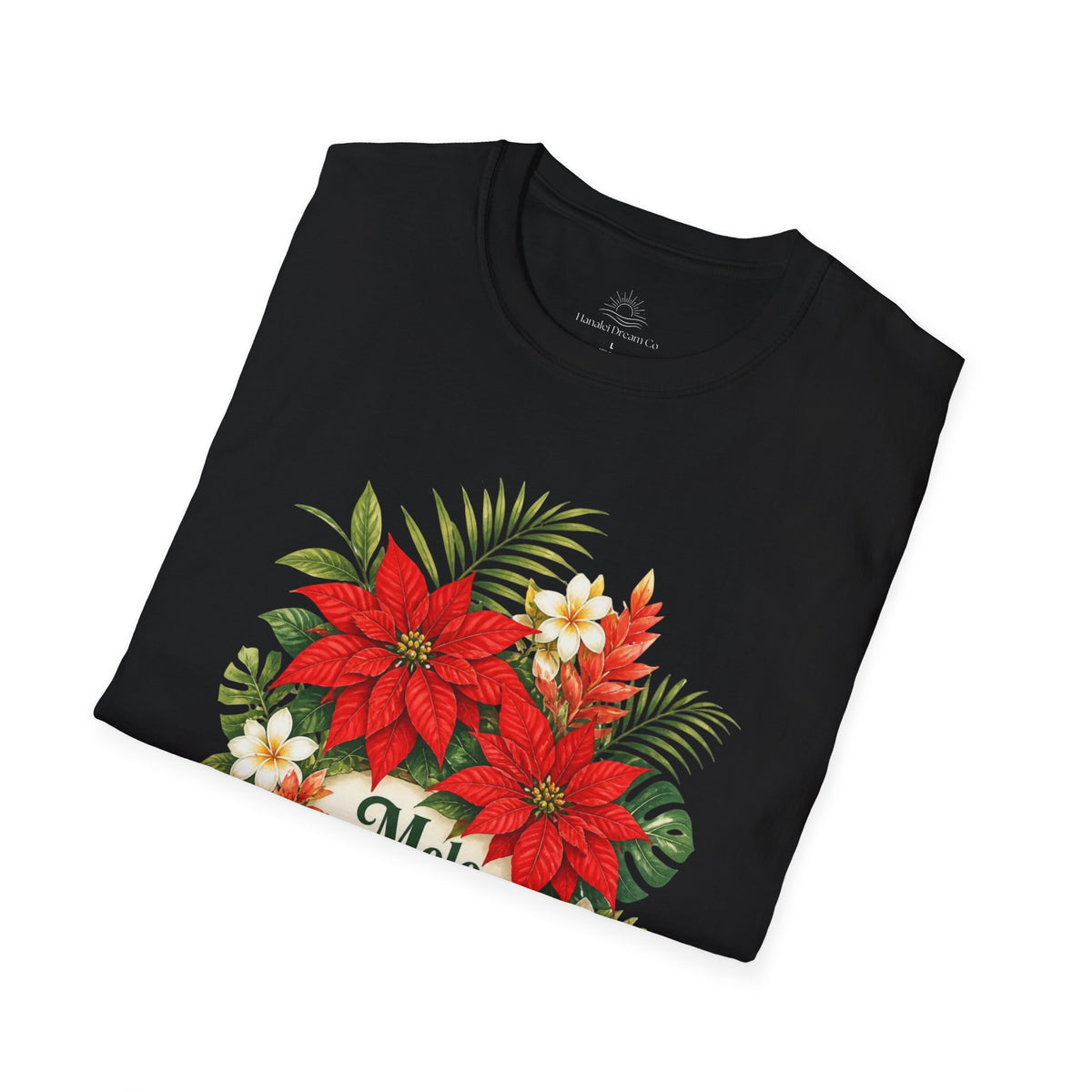 Mele Kalikimaka Poinsettia Holiday T-Shirt
