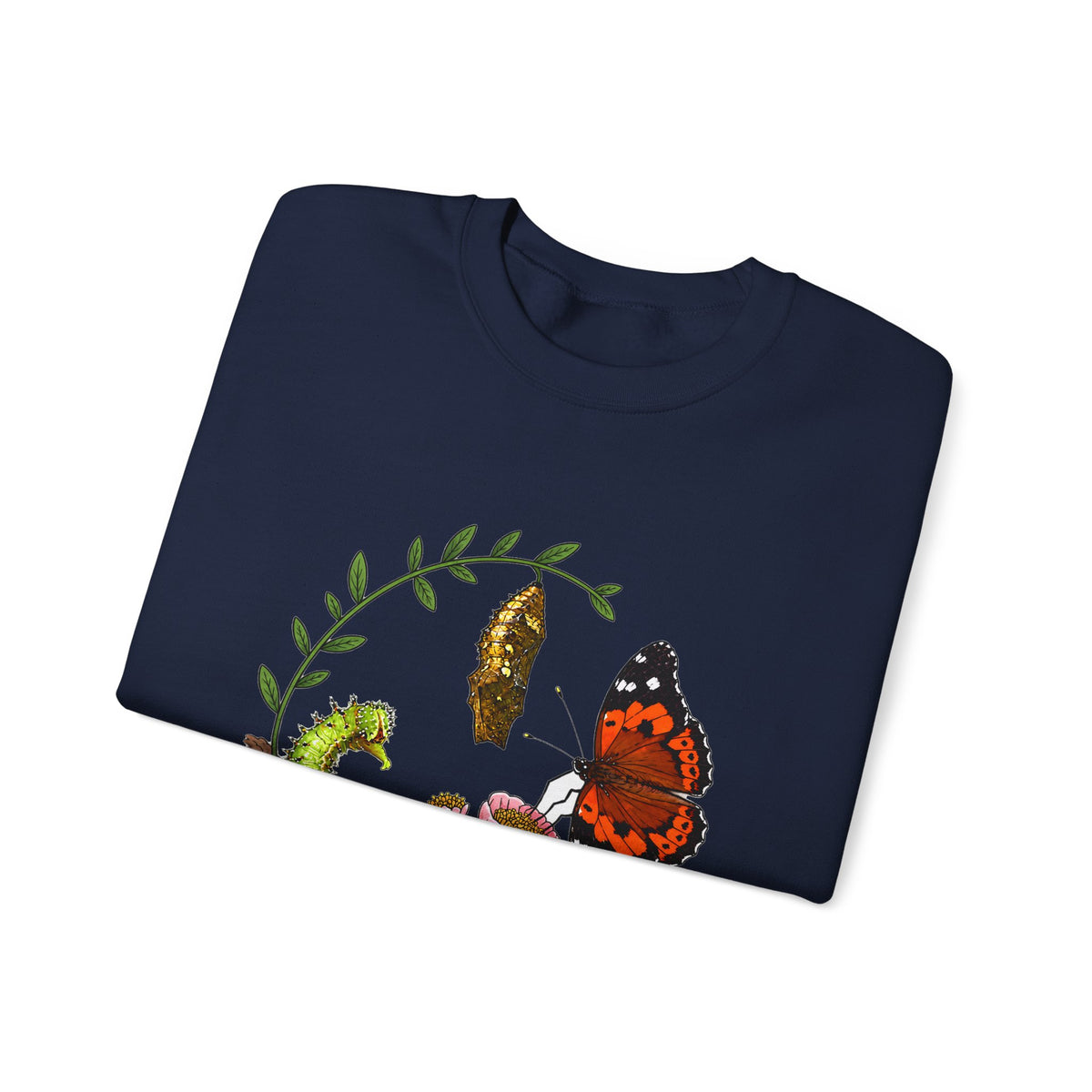 “Give Yourself Time” Butterfly Metamorphosis Crewneck