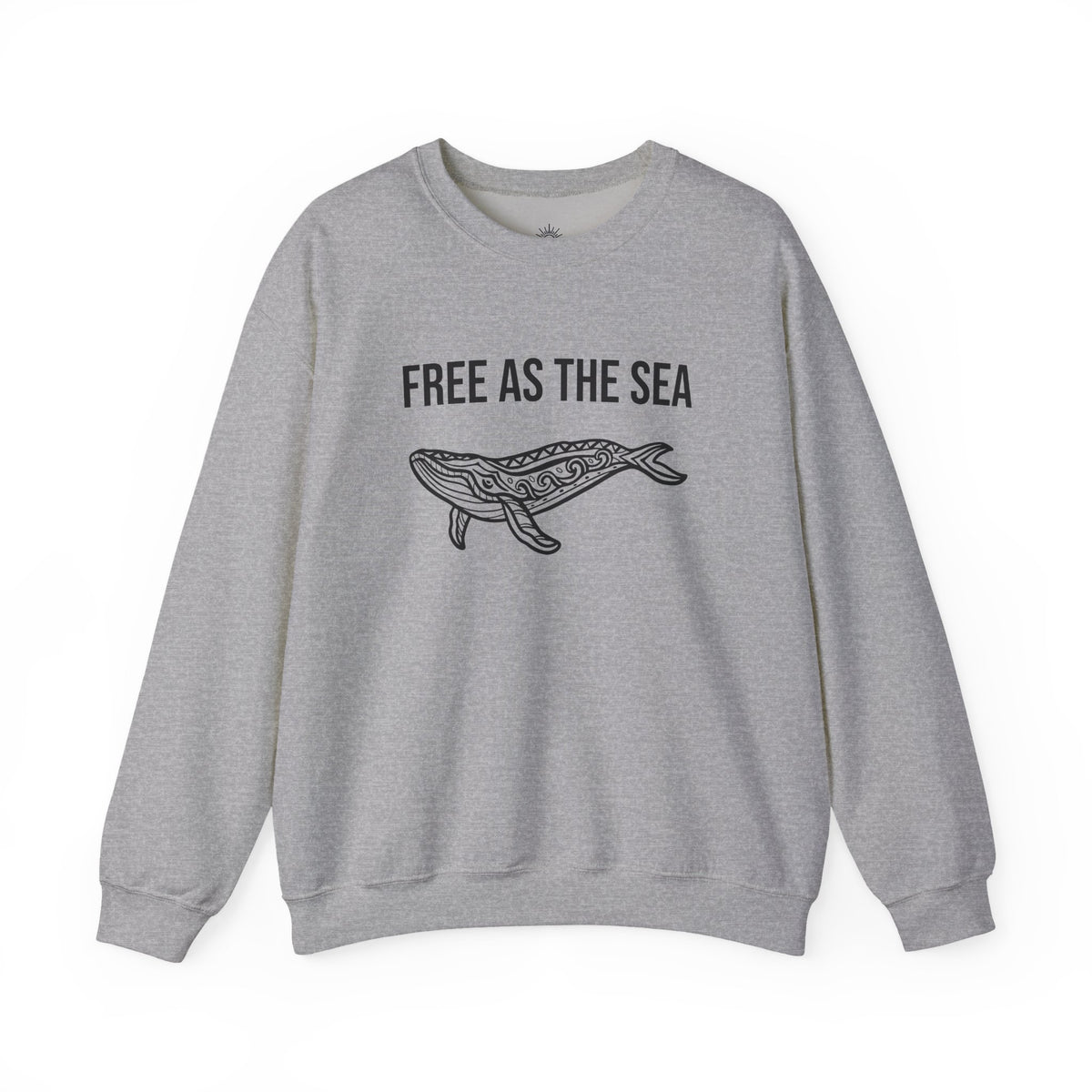 Free As The Sea Whale Sweatshirt – Tribal Ocean Design