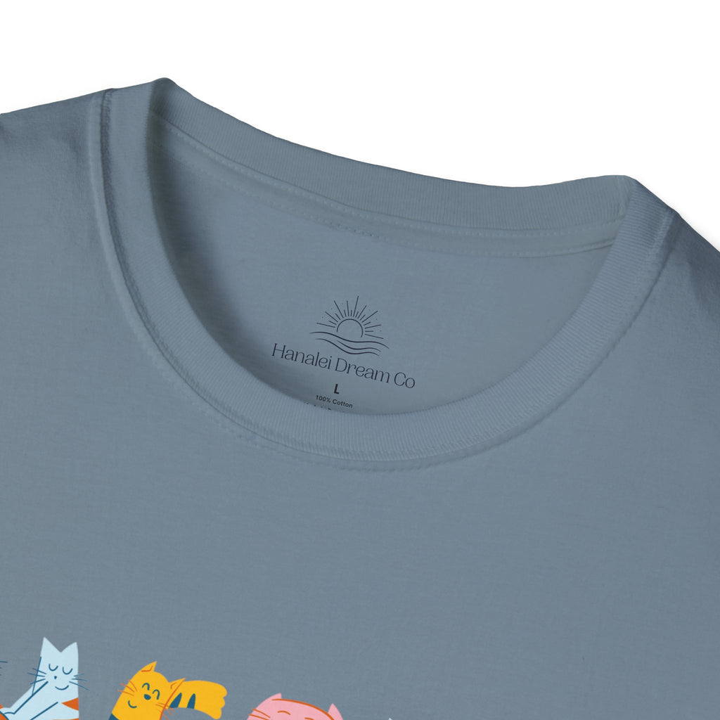 Meow Meow T-Shirt – Cute Cartoon Cats Graphic Tee