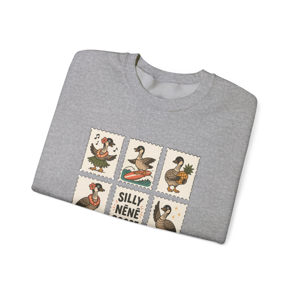 Silly Nēnē Goose Stamp Crewneck – Vintage Hawaiian