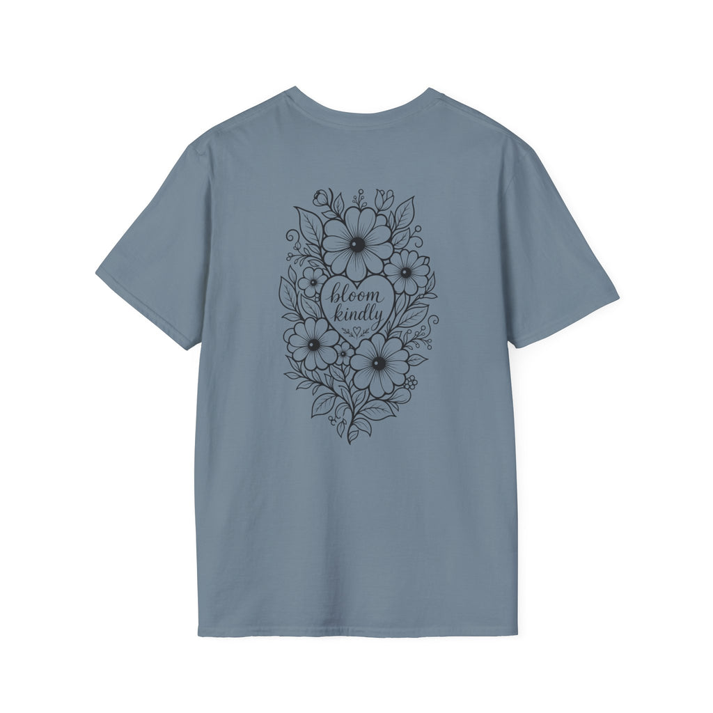 Bloom Kindly Floral Heart T-Shirt – Daisy Line Art