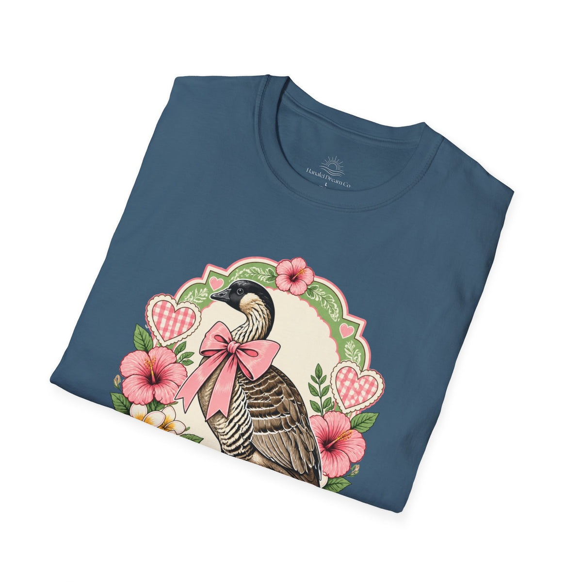 Silly Nēnē Club T-Shirt — Retro Hawaiian Goose Floral