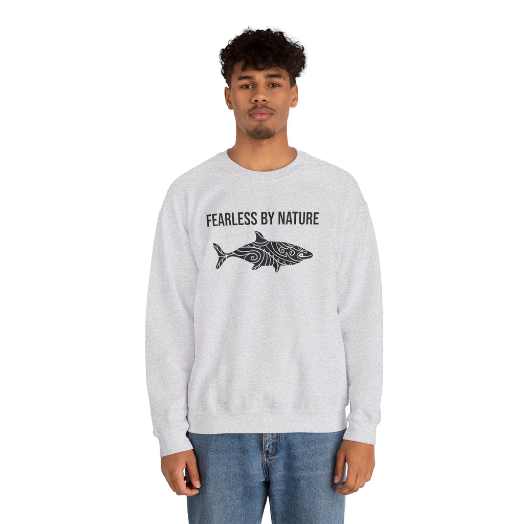 Fearless by Nature Tribal Shark Crewneck Sweatshirt