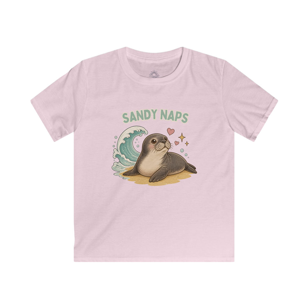 Kids ‘Sandy Naps’ Hawaiian Monk Seal Beach Shirt