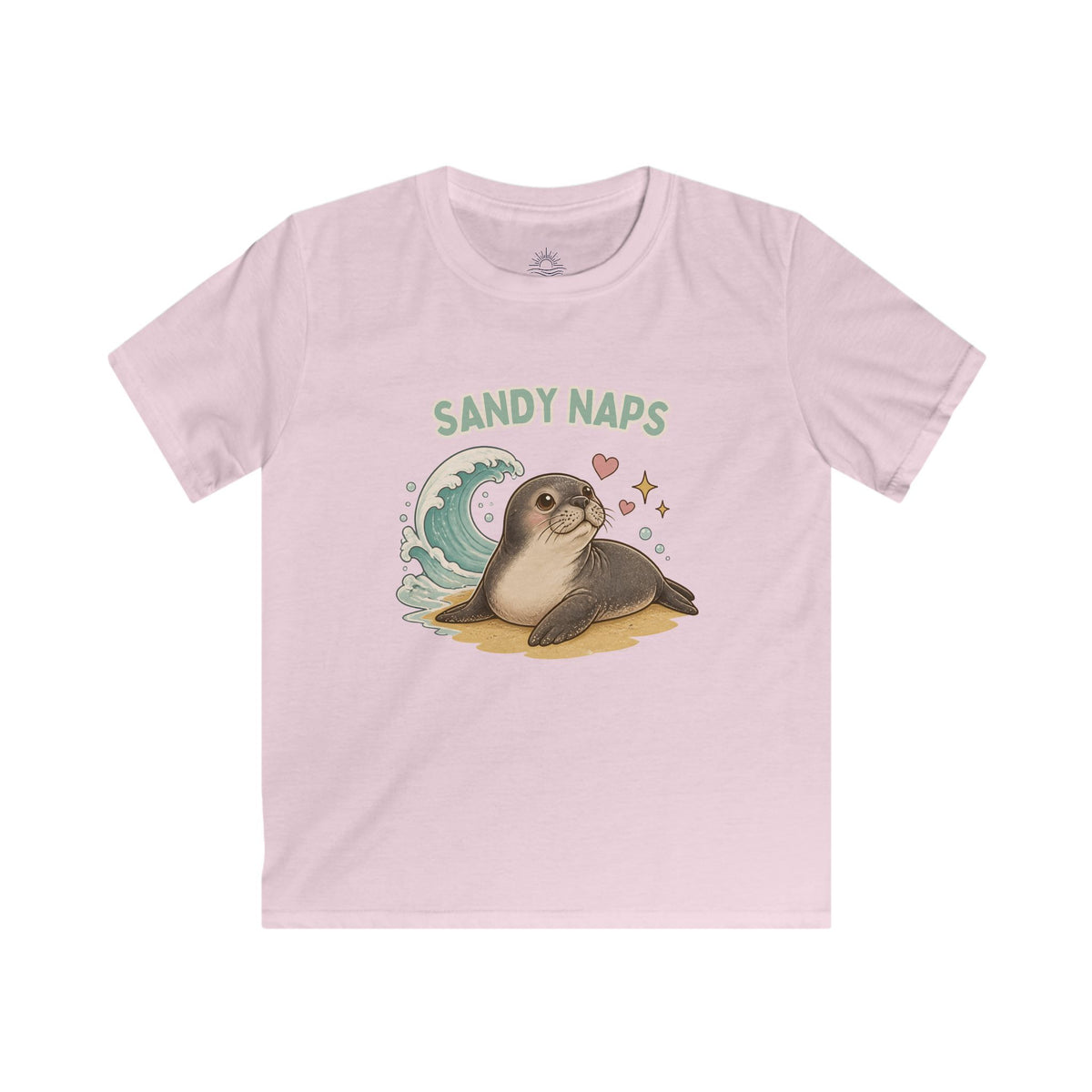 Kids ‘Sandy Naps’ Hawaiian Monk Seal Beach Shirt