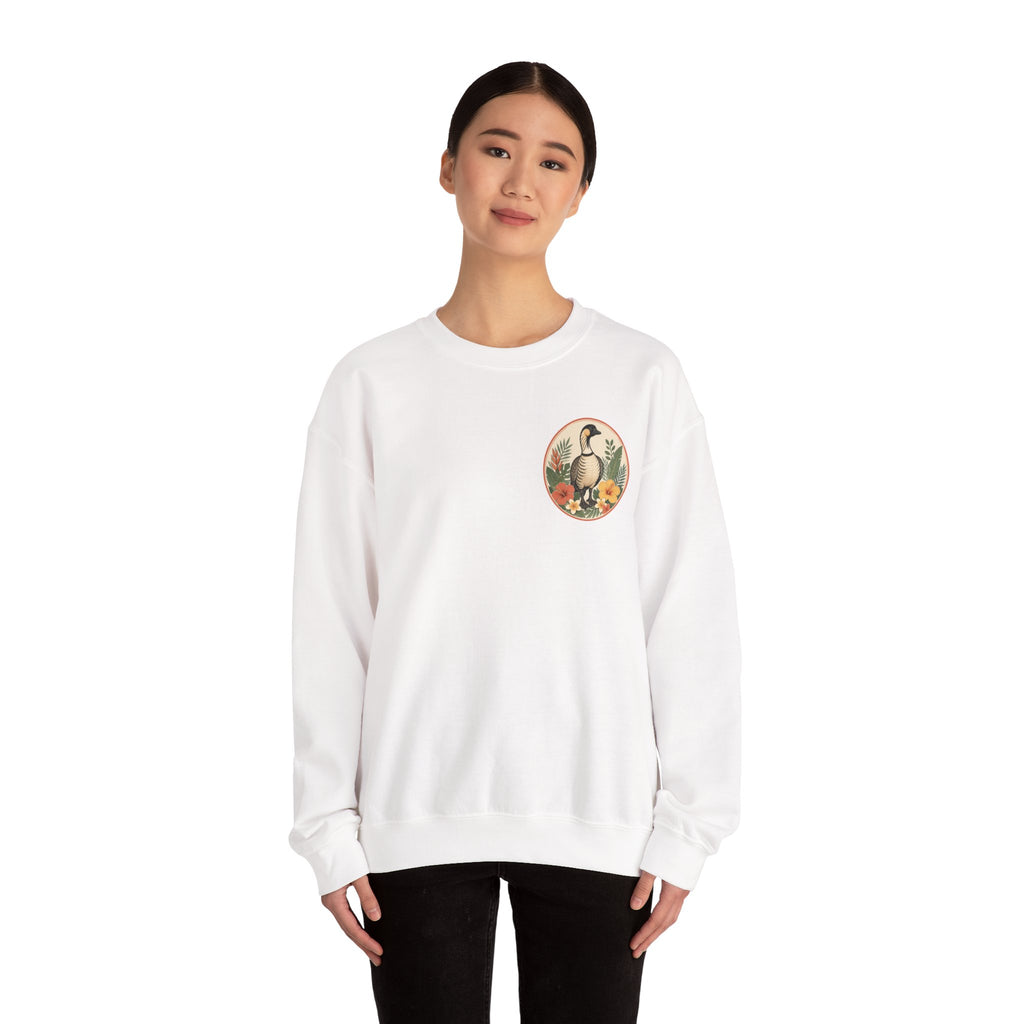 Vintage Goose Floral Crewneck – “Chaos Persists” Design