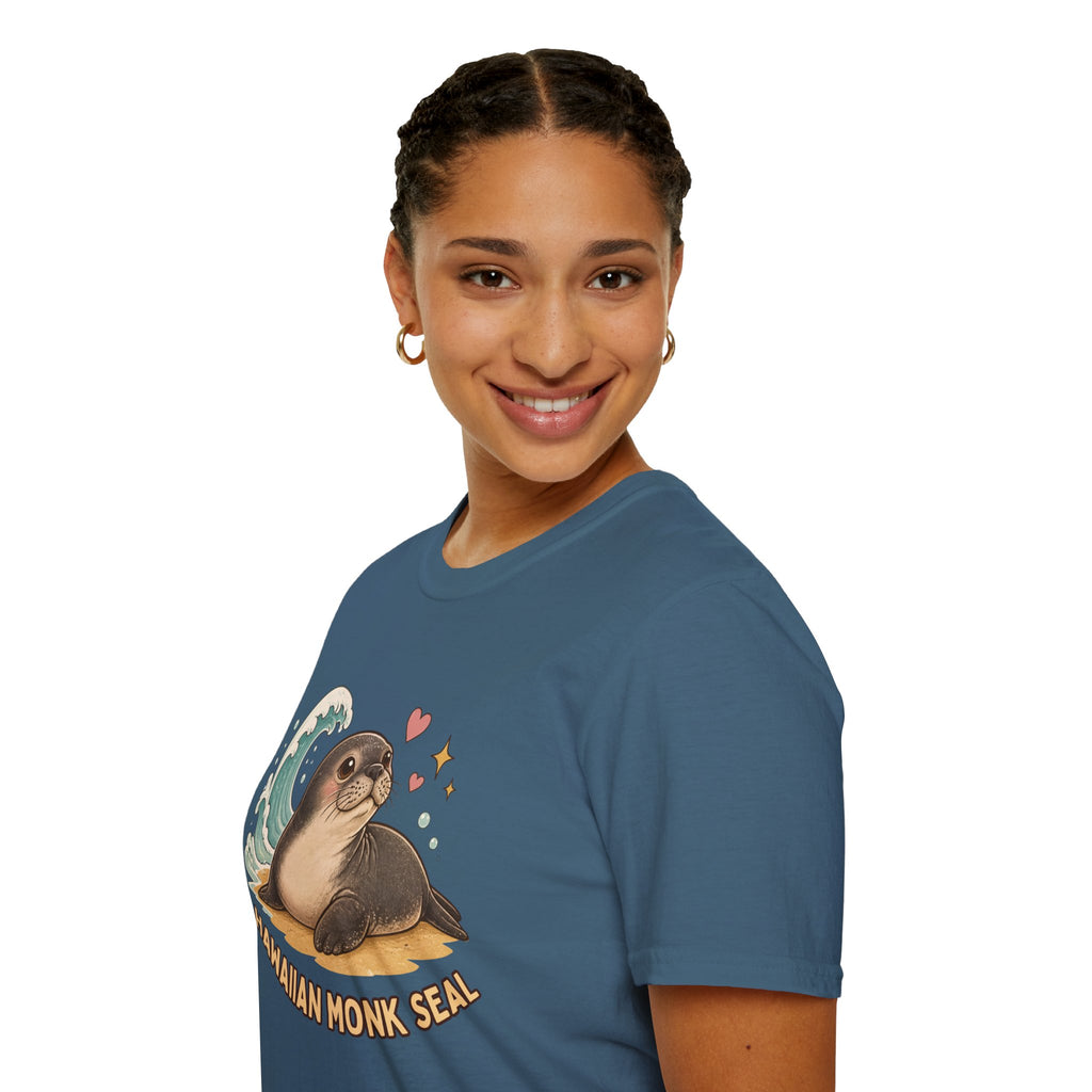 Hawaiian Monk Seal Graphic Shirt – Cute Ocean Design