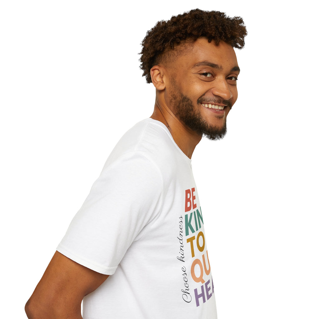 Be Kind To Quiet Hearts Cotton T-Shirt | Kindness Typography