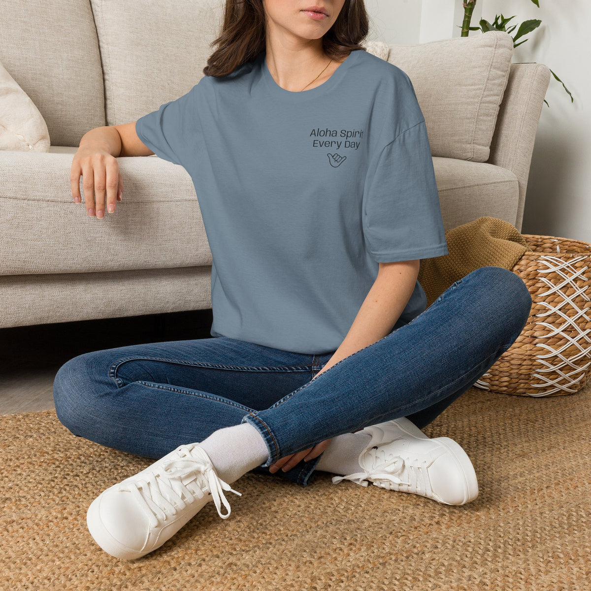 Aloha Spirit Every Day T-Shirt — Minimal Shaka Beach