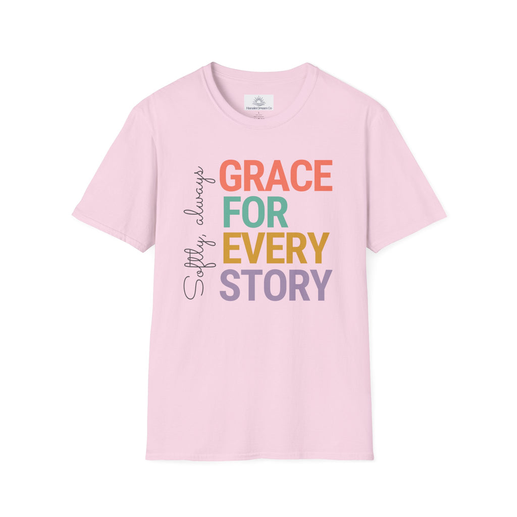Grace For Every Story T-Shirt | Inspirational Faith Typography