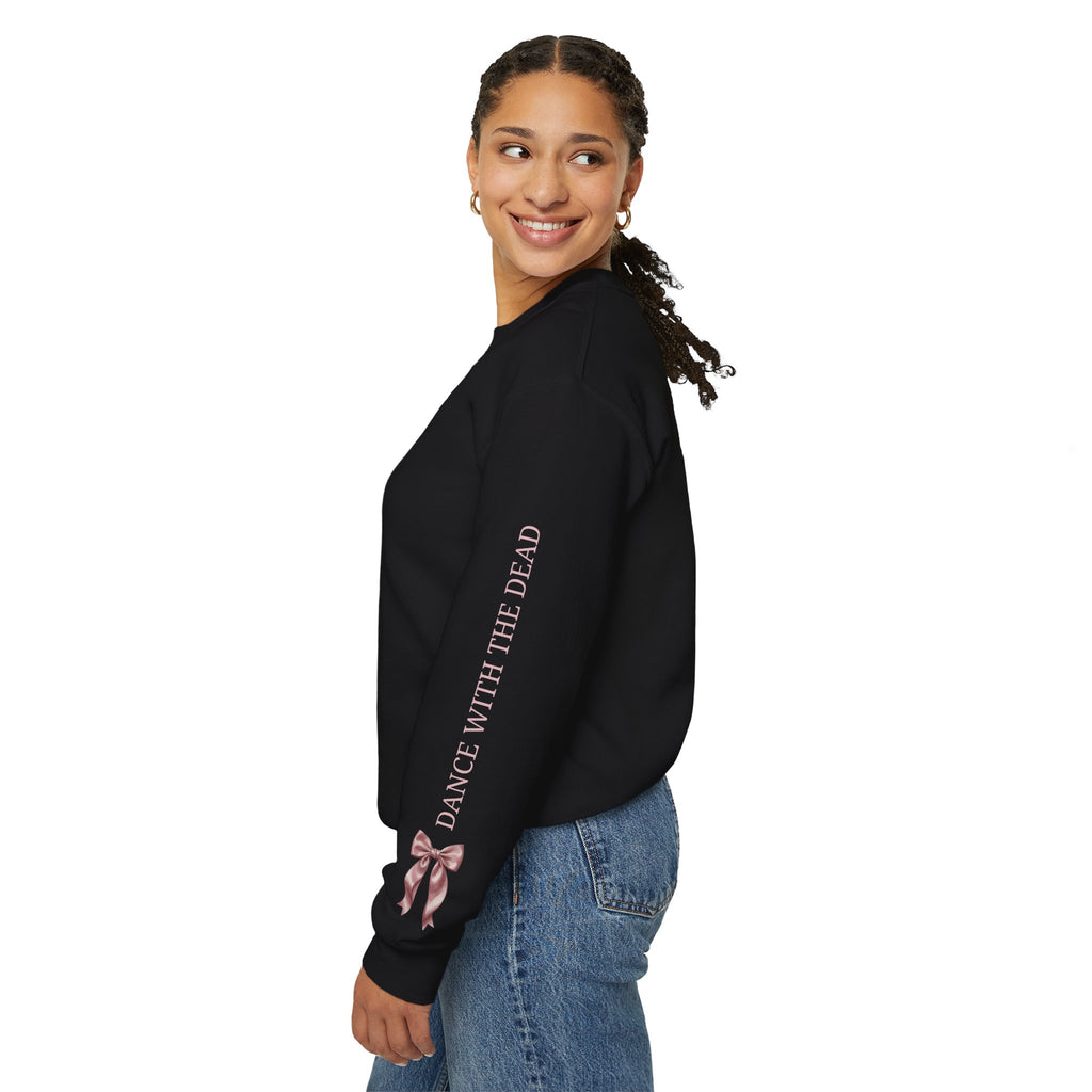 Skeleton Ballerina Ballet Dancer Sweatshirt | Halloween Pumpkin Moon