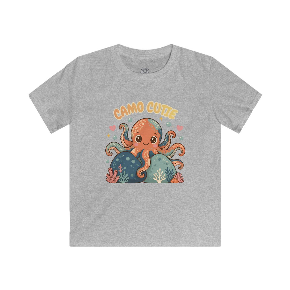 Kids “Camo Cutie” Octopus Graphic Tee – Hawaiian He‘e