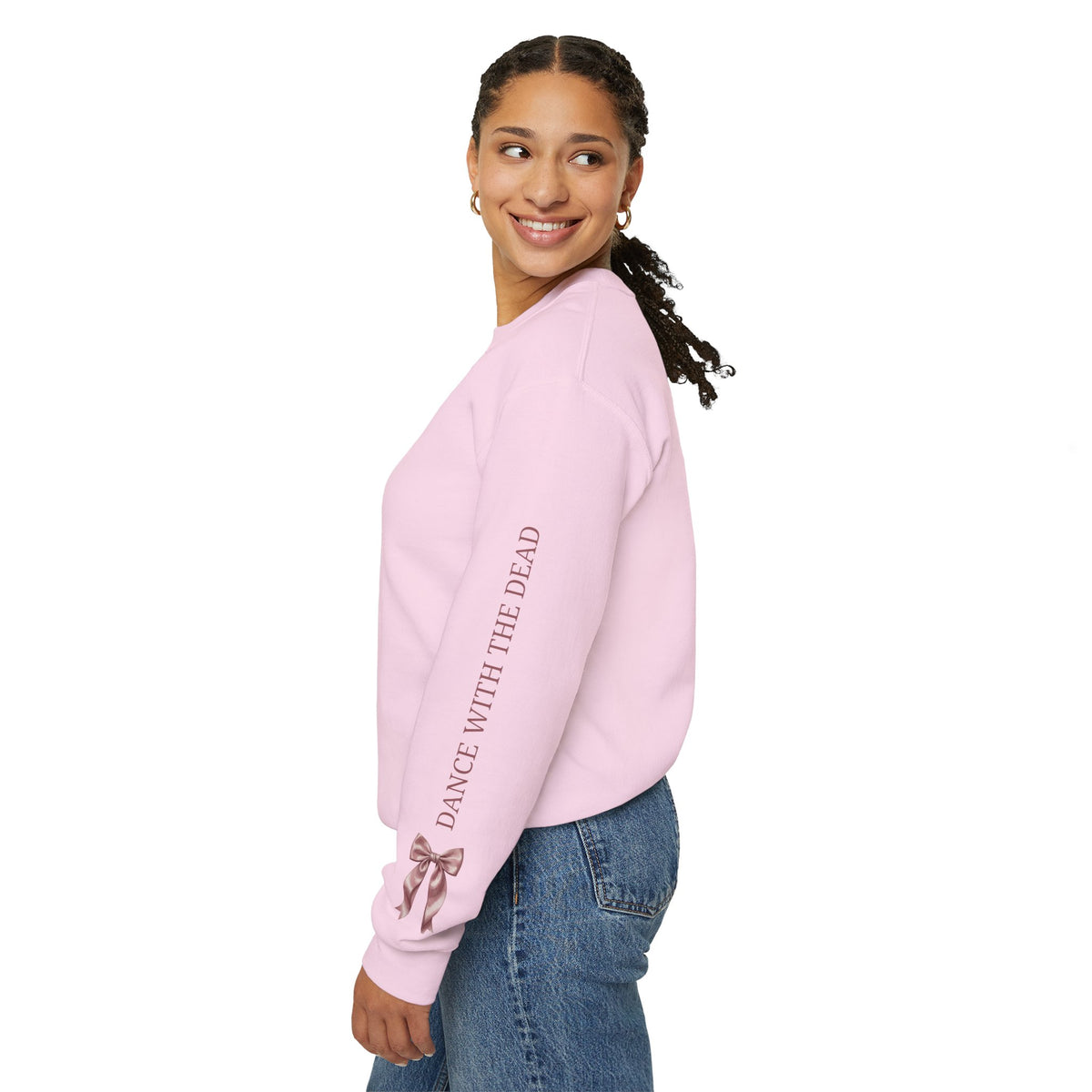 Skeleton Ballerina Ballet Dancer Sweatshirt | Halloween Pumpkin Moon