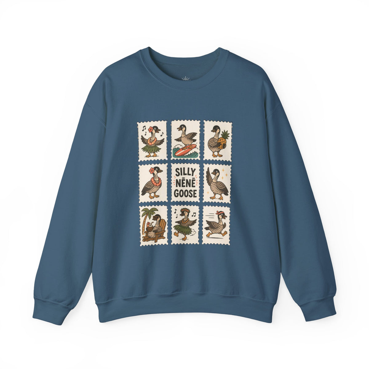 Silly Nēnē Goose Stamp Crewneck – Vintage Hawaiian