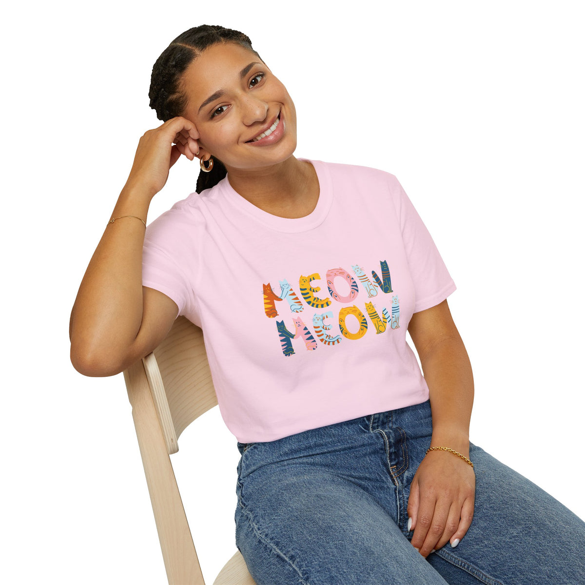 Meow Meow T-Shirt – Cute Cartoon Cats Graphic Tee