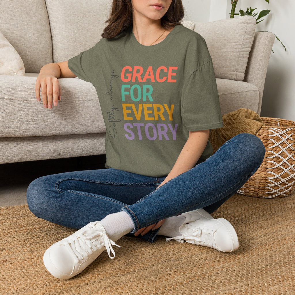 Grace For Every Story T-Shirt | Inspirational Faith Typography