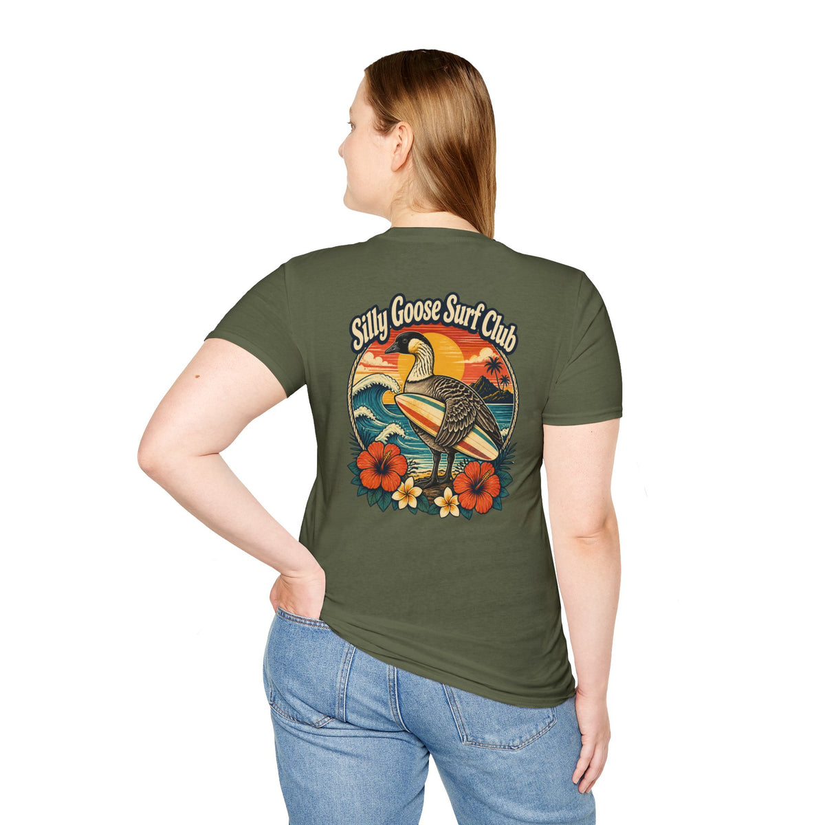 Silly Goose Surf Club Shirt – Retro Hawaiian Nēnē