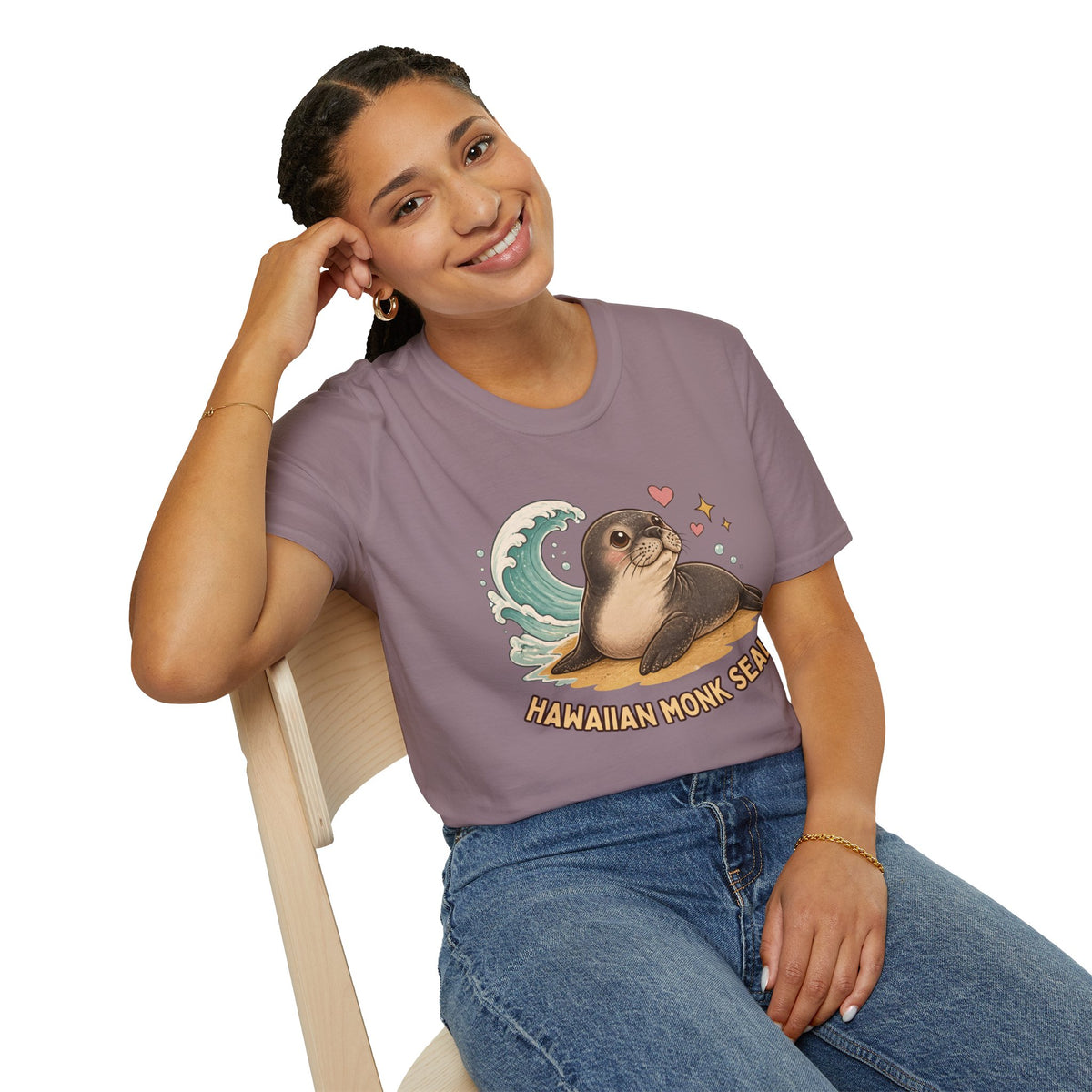 Hawaiian Monk Seal Graphic Shirt – Cute Ocean Design